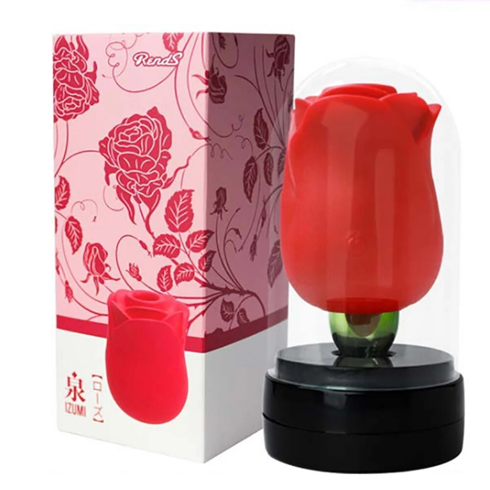 Rose Clitoral Suction Vibrator G-spot Dildo Women Oral Clit Lick Sucker Sex Toy - Picture 8 of 12