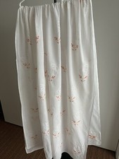 New Hand Chikankari Lucknow Embroidery orange white Floral wrap scarf Dupatta