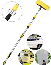 Car Automatic Telescopic Long Rod Spray Water Brush Auto Windshield Washing Tool