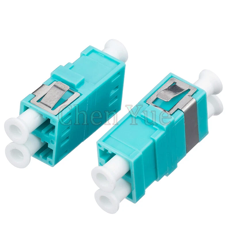 50pcs Fiber LC OM3 MM Duplex No Ear Fiber Adapter Optical Fiber Connector Flange - Image 3 of 4