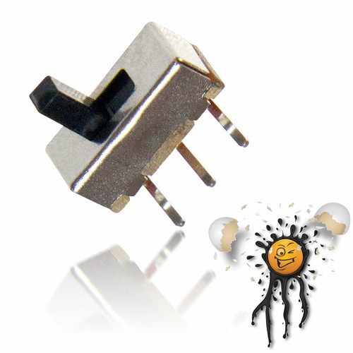 5 Stück / pcs. 1P2T Schiebeschalter Slide Switch 3/4/5/6 mm 3 Pin 2,54 mm pitch - 第 7/7 張圖片