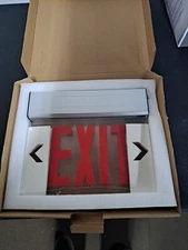 Commercial Electric 4.8-Volt Edge Lit Integrated LED Red Exit Sign