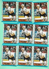 (9) CRAIG JANNEY  1989-90 TOPPS # 190 BRUINS  ROOKIE  CARD (K1394)