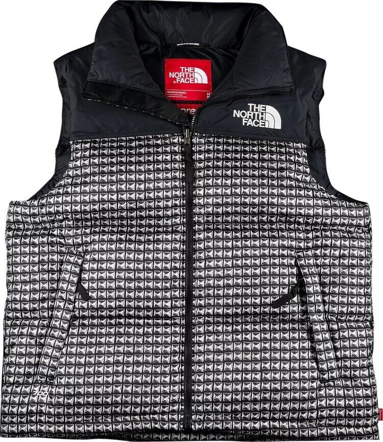 Ss21 Supreme The North Face Black Studded Nuptse Vest Size M Ss21 Supreme The North Face Black Studded Nuptse Vest Size M