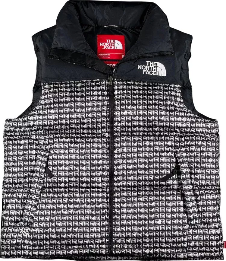 定期購入 Supreme Studded Nuptse Vest Black Large | www.takalamtech.com