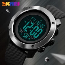 SKMEI Digital Men's Alarm Chrono 2 Time Waterproof Watch Outdoor Sports 1416