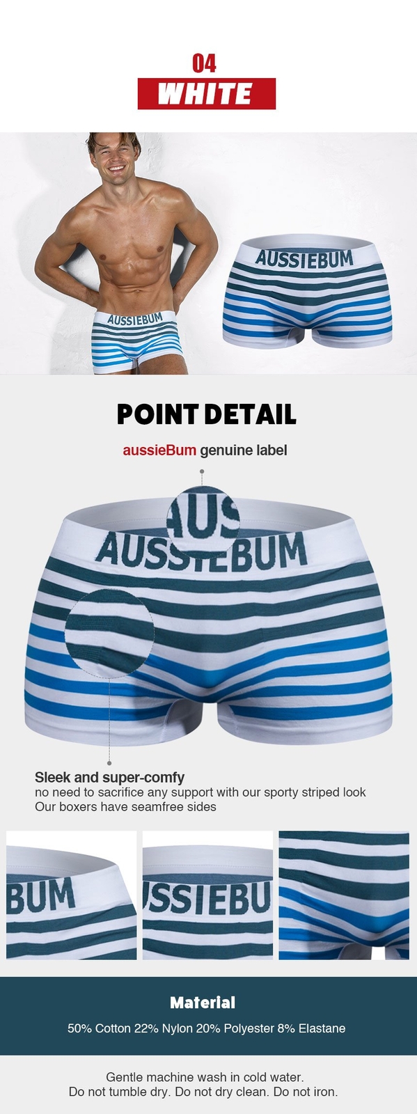 aussieBum Bodystretch White Hipster eBay