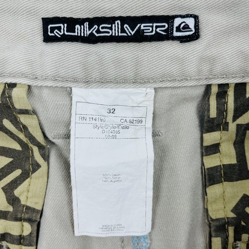 Quiksilver Shorts Men Size 32 Beige Dress Shorts Casuals Beach Skate - Picture 4 of 13