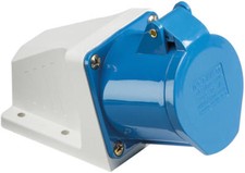 240V 32A 3 PIN BLUE SITE INDUSTRIAL PLUGS & SOCKETS  MALE/FEMALE IP44 2 P&EARTH 