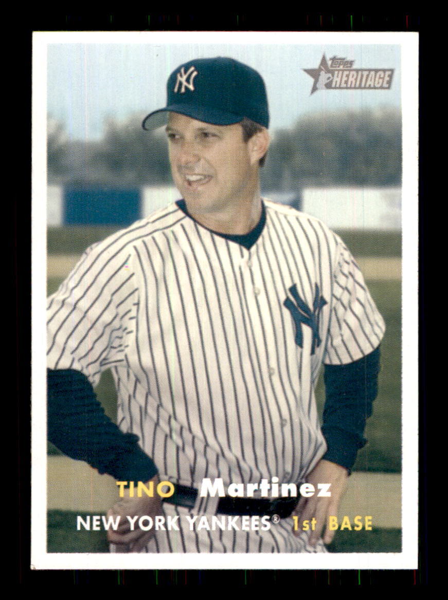 2006 Baseball Topps Heritage Tino Martinez New York Yankees #199