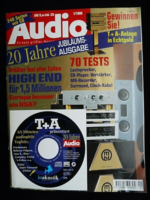 AUDIO 1/98, BURMESTER B 97,808 MK V,MBL 9010, CLEARAUDIO REFERENCE,SOUTHER TQ 1,
