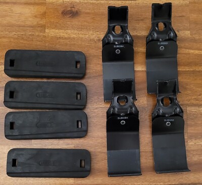 Rhino Rack 2500 Roof Rack Pad & Clamp Kit - Set Of 4 Pads & 4 Clamps, Fits Select GM Trucks/SUVs