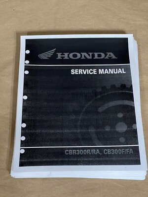 Printed Official Service Shop Repair Manual Honda CBR300 CBR300R A CBR300F A