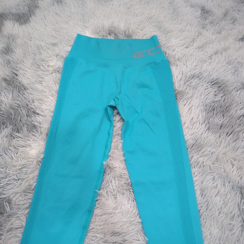 ECHT Scrunch Bum Leggings Womens M Teal Green Workout Gym Training Athleisure - Picture 4 of 13