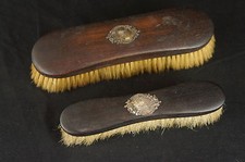 Antique Horse Hair Vanity Brush w. silver 7" Y8-W7-A9