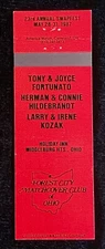 FOREST City Matchcover Ohio ‘87 Fortunato Hildebrandt Vtg Matchbook Cover B-1846