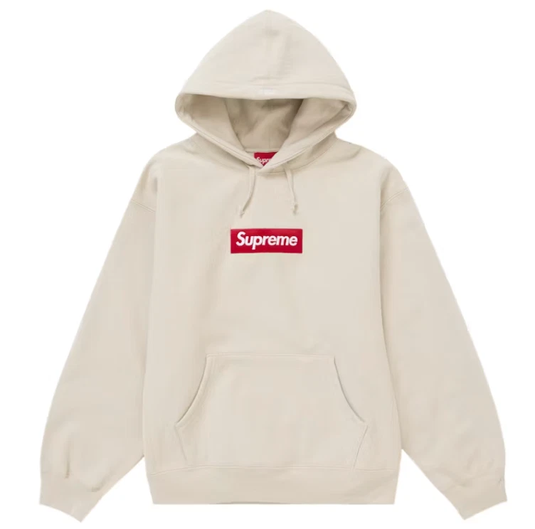 Sweat à capuche logo Supreme Box (FW24) taille L couleur pierre neuf