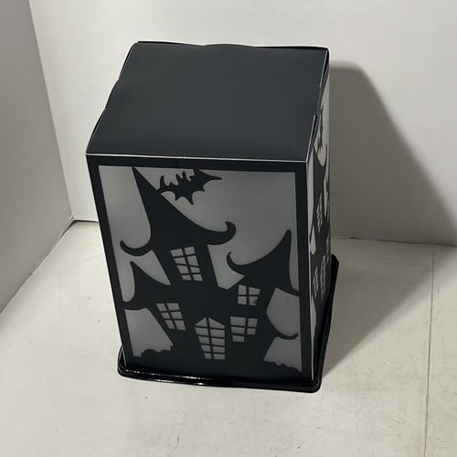 happy halloween light up lantern Haunted House 7”x5.25”x5.25 Folds Up Plastic - Picture 7 of 8