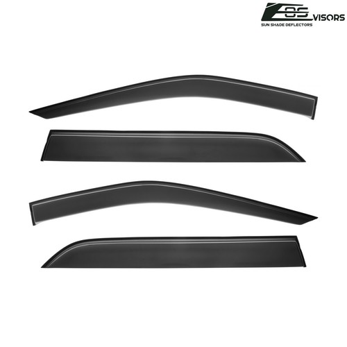 EOS For 11-19 Ford Explorer | Tape-On Side Window Visors Deflectors Rain Guards - Picture 8 of 12