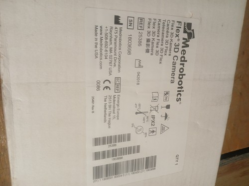 New Emergo Medrobotics FLEX 1080P 3D Surgical Camera 25386 w/ LEMO FGG 2K - Picture 2 of 4