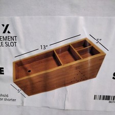 Rymux cable Box Management with Phone cable Slot Made of wood