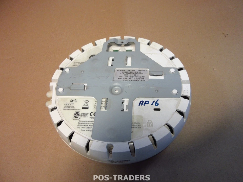 3COM AP3750 3CRWX375075A Wireless Managed PoE LAN Access Point EXCL PSU / CABLES - Bild 2 von 3