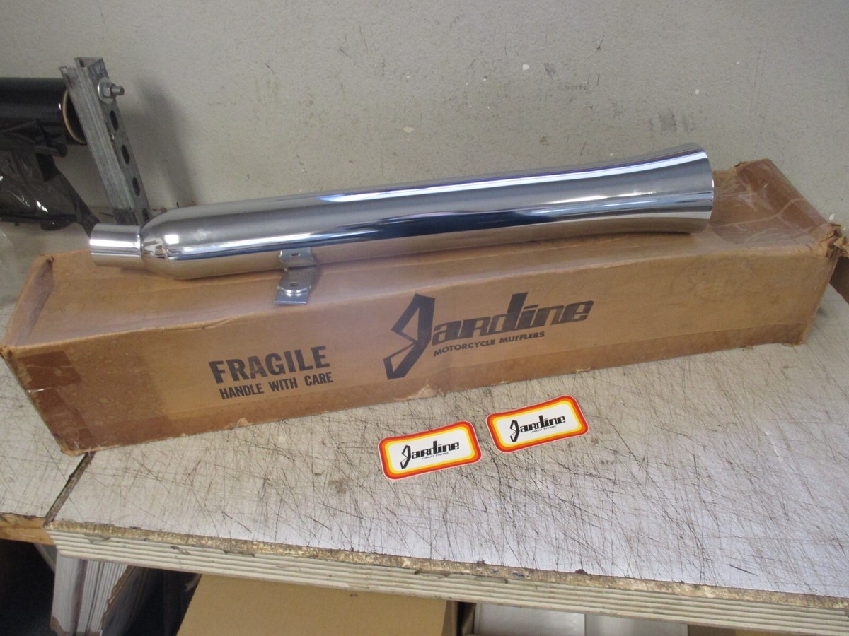 小物 number (n)ine long muffler Jardine Exhaust Muffler Megaphone Belled Flared Tip Fits Honda 75
