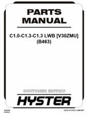Hyster C1.0-C1.3-C1.3 LWB [V30ZMU] (B463) Forklift Parts Catalog Manual PDF