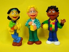 FUN Lot of 3 Fisher Price 1992 Puzzle Place Kids PVCs Ben Leon Skye