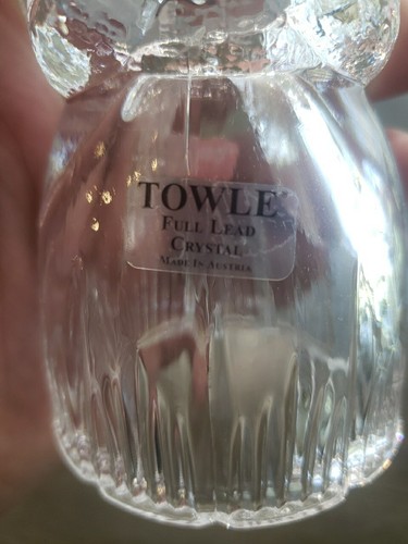 Amazing And Rare Gourgous Towle Lead Crystal Claire Angel Candleholder - Picture 8 of 11