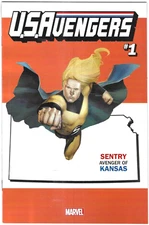 U.S. Avengers Comic 1 Cover Sentry Kansas State Variant Rod Reis 2017 Marvel