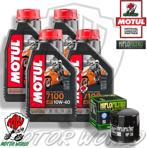 Oil Filter Motul 10W-40 Öl K&N Ölfilter Für Suzuki GSF 650 Bandit