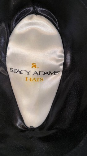 Stacy Adams Wool Fedora Hat with Feather Accent | Size L | Dark Navy Blue - Imagen 7 de 8