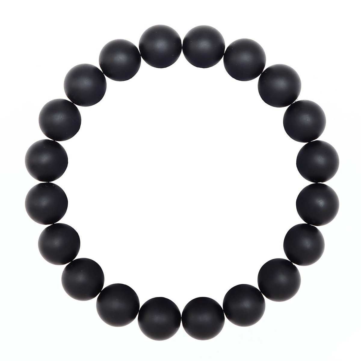 Black Onyx Bracelet Matte Round Size 8mm 10mm 7.5