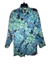 Vintage Speedo Shirt Hawaiian Print Size 8 Swimsuit Coverup Dress