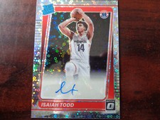 2021-22 Optic Isaiah Todd AUTOGRAPH Fast Break Prizm ROOKIE CARD-Wizards