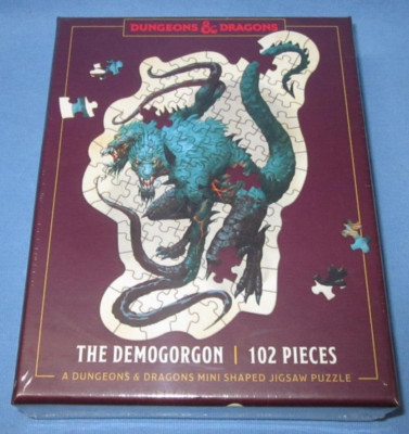 Dungeons & Dragons Mini Shaped Jigsaw Puzzle: the Demogorgon Edition .. new