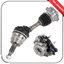 Front Wheel Hub Bearing + CV Axle Shaft For Chevrolet Suburban Silverado 2500