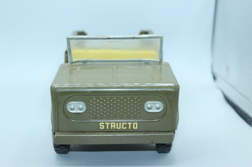 1960's Vintage Structo Army Jeep white wall tires Army Jeep made in U.S - Picture 2 of 7