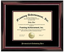 Graduation Gift Diploma Frame Embossed High School Degree Framing University