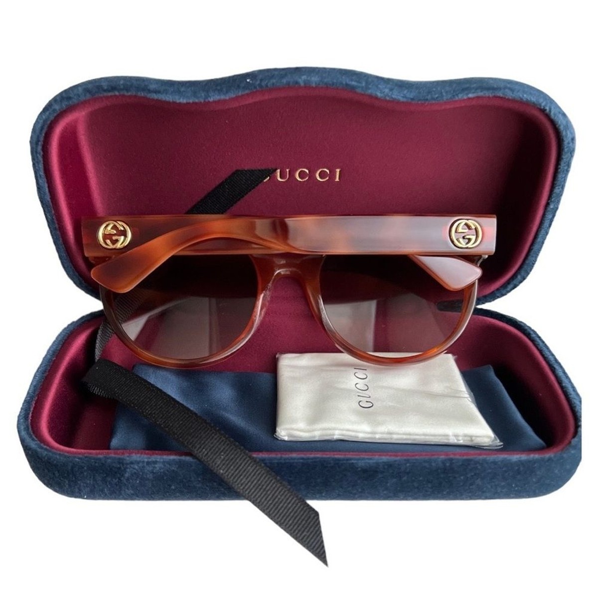 NWT GUCCI GG0035SN SUNGLASSES HAVANA TORTOISE 54mm Gucci GG0035SN L (54 - 22) with Brown lenses and Brown frame  main image 2