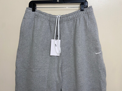 Nike NikeLab NRG Heavyweight Solo Fleece Pants Mens Size L Grey