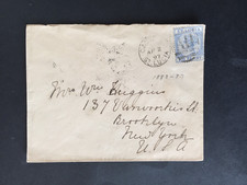 ST LUCIA 1897 CASTRIES DUPLEX A11 PMK ON COVER TO NEW YORK PAID ALL DUPLEX OVER