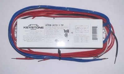 Keystone No. KTEB-2C72-1-TP Electronic Fluorescent Ballast 120V