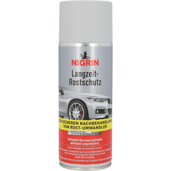 Nigrin Rostschutzspray Langzeitschutz Rostprimer Grau Auto Reparatur 400 Ml-image