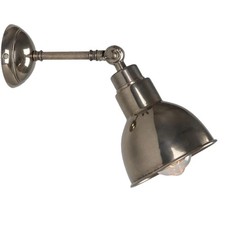 Image of Indoor wall light mains powered adjustable antique silver high quality light
