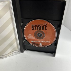 Sega Saturn SOVIET STRIKE Game w/ Game Manual *Tested-Works*