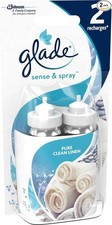 Glade Sense & Spray Air Freshener Refill, Clean Linen, (2 x 18ml)