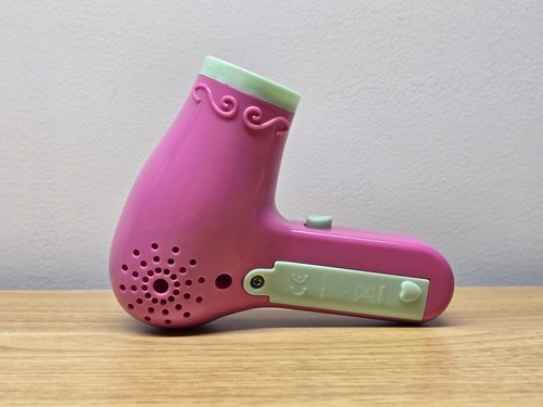 Secador de Pelo Plástico Juguete Funciona con Pilas Hace Sonido Pulsador Batería Incluida - Imagen 3 de 5