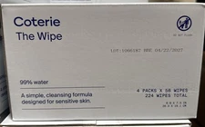 Coterie The Wipe 99% Water New Sealed